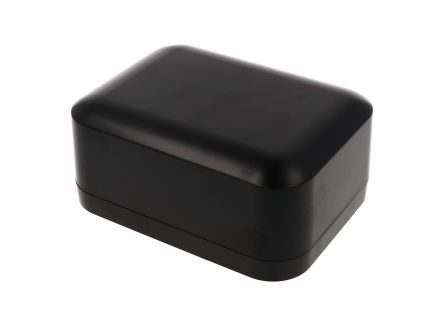 Hammond 1556 Series Black ABS, Plastic General Purpose Enclosure, IP54, Flanged, Black Lid, 120 x 160 x 70mm [1556EABK]; 277-7571