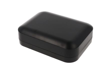 Hammond 1556 Series Black ABS, Plastic General Purpose Enclosure, IP54, Flanged, Black Lid, 120 x 160 x 45mm [1556EBK]; 277-7573