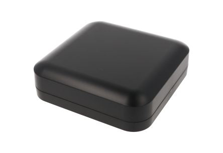 Hammond 1556 Series Black ABS, Plastic General Purpose Enclosure, IP54, Flanged, Black Lid, 160 x 160 x 45mm [1556FBK]; 277-7580