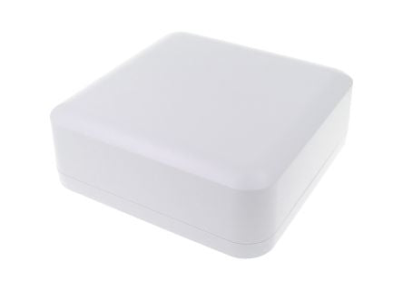 Hammond 1556 Series White ABS, Plastic General Purpose Enclosure, IP54, Flanged, White Lid, 200 x 200 x 70mm [1556HAWH]; 277-7593