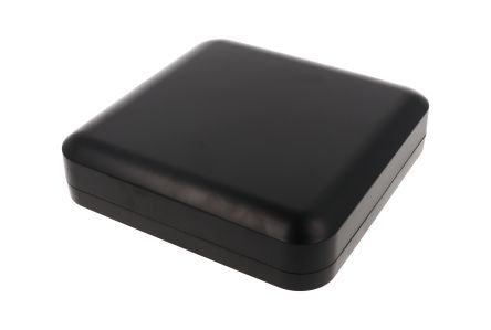 Hammond 1556 Series Black ABS, Plastic General Purpose Enclosure, IP54, Flanged, Black Lid, 200 x 200 x 45mm [1556HBK]; 277-7594