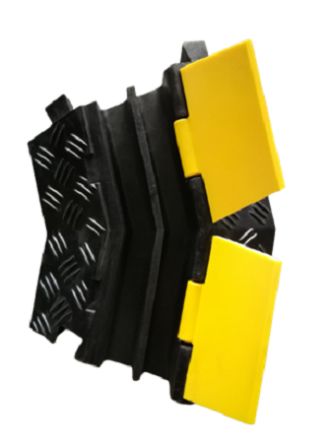 RS PRO 400mm Black/Yellow Cable Cover in Natural Rubber, 28mm Inside dia. [0]; 277-7918