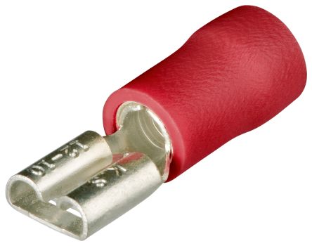 Knipex 97 99 0 Red Insulated Socket Spade Connector, 0.5mm² to 1mm² [97 99 001]; 277-7925