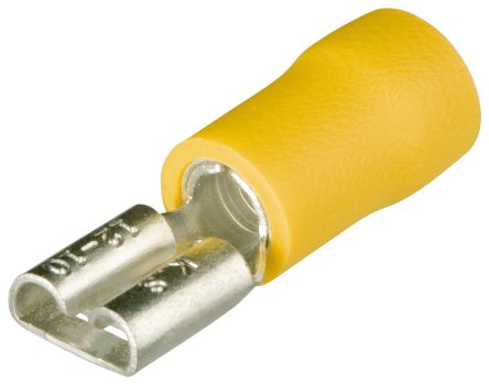 Knipex 97 99 0 Yellow Insulated Socket Spade Connector, 4mm² to 6mm² [97 99 022]; 277-7931