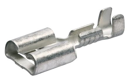 Knipex 97 99 Sliver Uninsulated Female Spade Connector, Blade Terminal Plug [97 99 050]; 277-7934