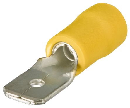Knipex , 97 99 1 Insulated Crimp Blade Terminal, 4mm² to 6mm², 12AWG to 10AWG, Yellow [97 99 112]; 277-7943
