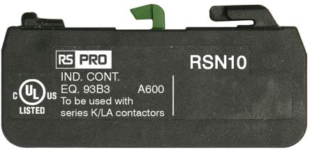 RS PRO Auxiliary Contact Block, 1NO, Snap-On [0]; 277-8386