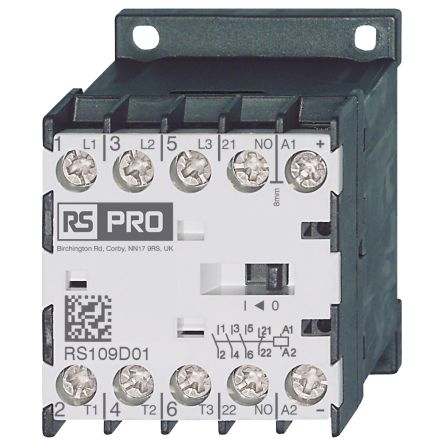 RS PRO Contactor, 24 V dc Coil, 3-Pole, 9 A, 4 kW, 3 → 400 V [0]; 277-8394