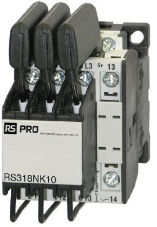 RS PRO Contactor, 230 V ac Coil, 3-Pole, 18 A, 12.5 kVA, 3 → 400 V [0]; 277-8449