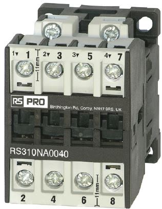 RS PRO Contactor, 230 V ac Coil, 3-Pole, 22 A, 11 kW, 3 → 400 V [0]; 277-8450