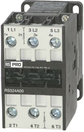 RS PRO Contactor, 230 V ac Coil, 3-Pole, 32 A, 15 kW, 3 → 400 V [0]; 277-8469