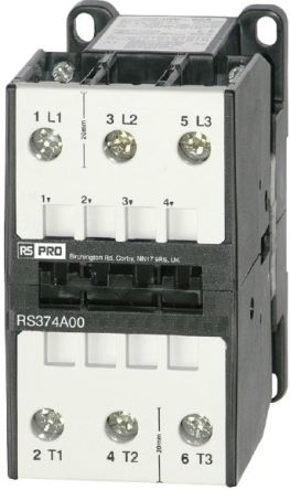 RS PRO Contactor, 230 V ac Coil, 3-Pole, 50 A, 22 kW, 3 → 400 V [0]; 277-8481