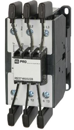 RS PRO Contactor, 230 V ac Coil, 3-Pole, 62 A, 50 kVA, 3 → 400 V [0]; 277-8490