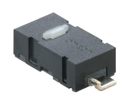 Omron Button Subminiature Micro Switch, Surface Mount Terminal, 1mA, SPST, IP40 [D2LS-21(10M)]; 277-8701