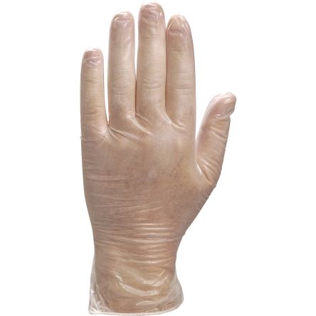 Delta Plus VENITACTYL Beige Powdered PVC Disposable Gloves, Size 6, 100 per Pack [V1371**06]; 277-9716