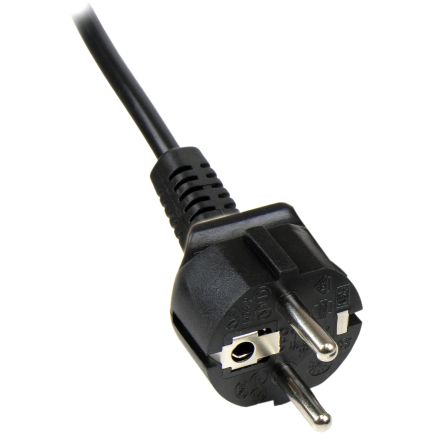 StarTech.com Right Angle CEE 7/7 Plug to Straight IEC C5 Socket Power Cord, 2m [PXTNB3SEU2M]; 277-9814