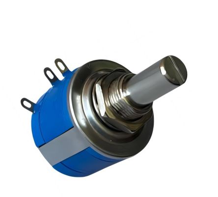 RS PRO 2kΩ Rotary Potentiometer 10-Turns 1-Gang Bushing Mount [0]; 278-0300
