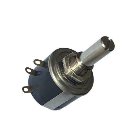 RS PRO 5kΩ Rotary Potentiometer 3-Turns 1-Gang Bushing Mount [0]; 278-0312