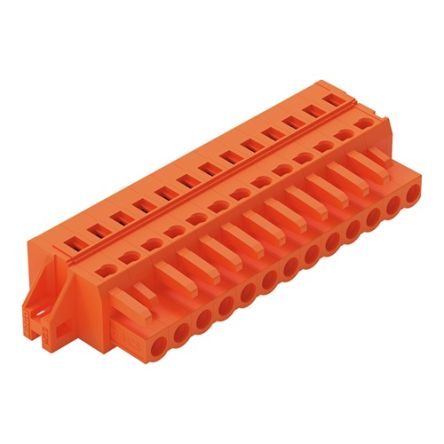 WAGO 231 Series Connector, 13-Pole, Female, 13-Way, Snap-In, 16A [231-313/031-000]; 278-0750