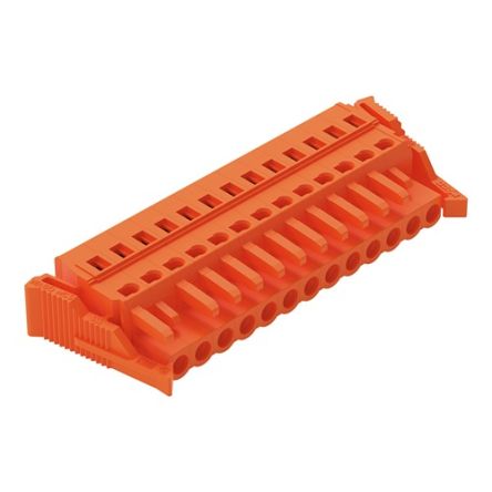 WAGO 231 Series Pluggable Connectors, 13-Pole, Female, 13-Way, Cable Mount, 16A [231-313/037-000]; 278-0751