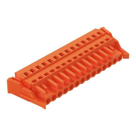 WAGO 231 Series Connector, 14-Pole, Female, 14-Way, Snap-In, 16A [231-314/037-000]; 278-0756
