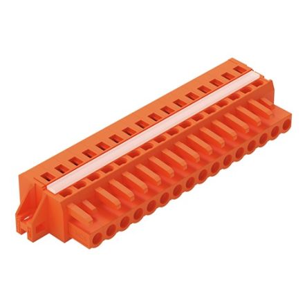 WAGO 231 Series Connector, 16-Pole, Female, 16-Way, Feed Through, 16A [231-316/027-000]; 278-0768