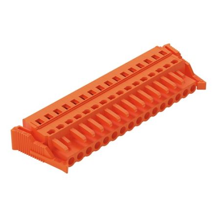 WAGO 231 Series Pluggable Connector, 16-Pole, Female, 16-Way, Snap-In, 16A [231-316/037-000]; 278-0771
