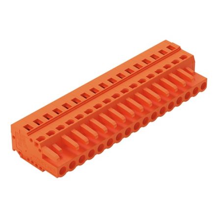 WAGO 231 Series Pluggable Connector, 17-Pole, Female, 17-Way, Cable Mount, 16A [231-317/026-000]; 278-0774