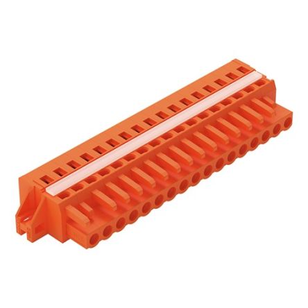 WAGO 231 Series Pluggable Connector, 17-Pole, Female, 17-Way, Snap-In, 16A [231-317/027-000]; 278-0775