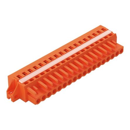 WAGO 231 Series Pluggable Connector, 18-Pole, Female, 18-Way, Snap-In, 16A [231-318/027-000]; 278-0780