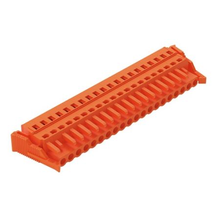 WAGO 231 Series Pluggable Connector, 20-Pole, Female, 20-Way, Snap-In, 16A [231-320/037-000]; 278-0794