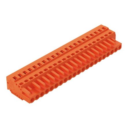 WAGO 231 Series Pluggable Connector, 21-Pole, Female, 21-Way, Snap-In, 16A [231-321/026-000]; 278-0796