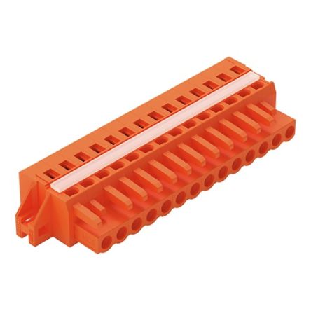 WAGO 231 Series Pluggable Connector, 22-Pole, Female, 22-Way, Snap-In, 16A [231-322/027-000]; 278-0802