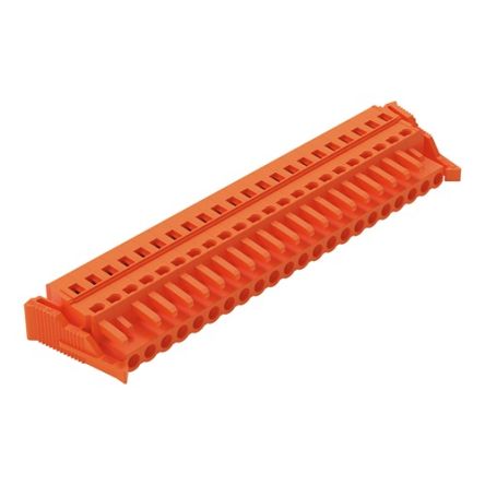 WAGO 231 Series Pluggable Connector, 22-Pole, Female, 22-Way, Free Hanging, 16A [231-322/037-000]; 278-0804