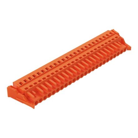 WAGO 231 Series Pluggable Connector, 24-Pole, Female, 24-Way, Free Hanging, 16A [231-324/037-000]; 278-0816