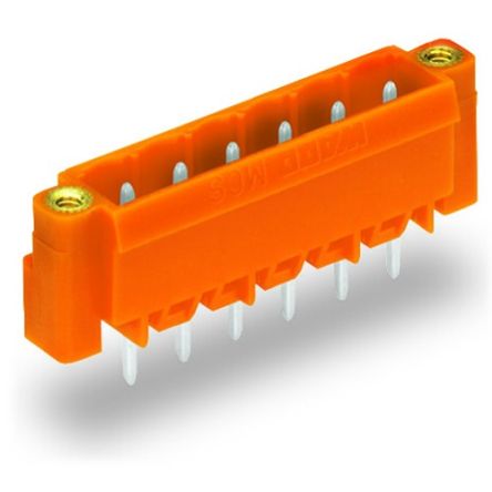 WAGO 231 Series Straight PCB PCB Header, 8 Contact(s), 5.08 mm Pitch, 1 Row(s), Shrouded [231-338/108-000]; 278-0823
