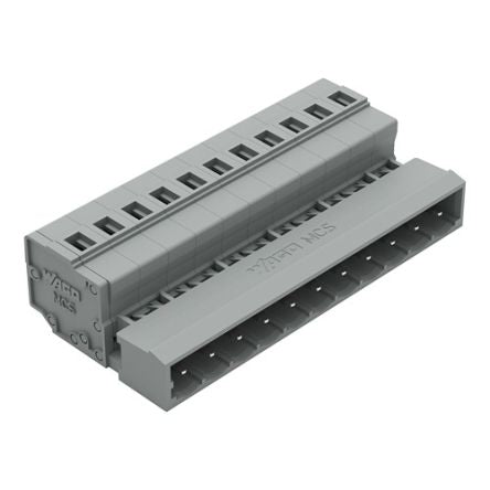 WAGO 231 Series Pluggable Connector, 11-Pole, Male, 11-Way, Plug-In, 12A [231-611]; 278-0950
