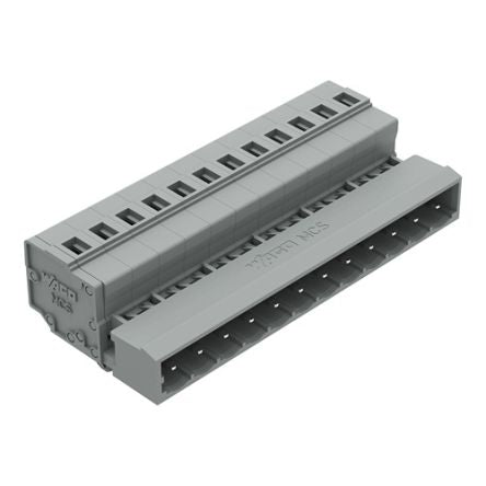 WAGO 231 Series Pluggable Connector, 12-Pole, Male, 12-Way, Snap-In, 12A [231-612/018-000]; 278-0957