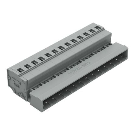 WAGO 231 Series Pluggable Connector, 13-Pole, Male, 13-Way, Feed Through, 15A [231-613]; 278-0962