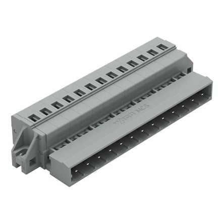 WAGO 231 Series Pluggable Connector, 13-Pole, Male, 13-Way, Snap-In, 12A [231-613/019-000]; 278-0964