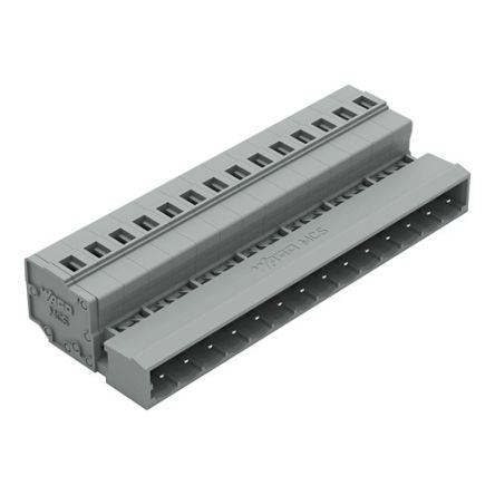 WAGO 231 Series Pluggable Connector, 14-Pole, Male, 14-Way, Plug-In, 12A [231-614]; 278-0965