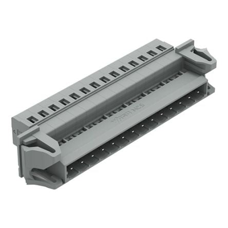 WAGO 231 Series Pluggable Connector, 14-Pole, Male, 14-Way, Snap-In, 12A [231-614/114-000]; 278-0969