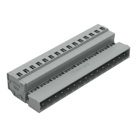 WAGO 231 Series Pluggable Connector, 15-Pole, Male, 15-Way, Snap-In, 12A [231-615]; 278-0970
