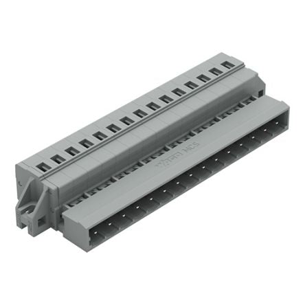 WAGO 231 Series Pluggable Connector, 15-Pole, Male, 15-Way, Feed Through, 12A [231-615/019-000]; 278-0973