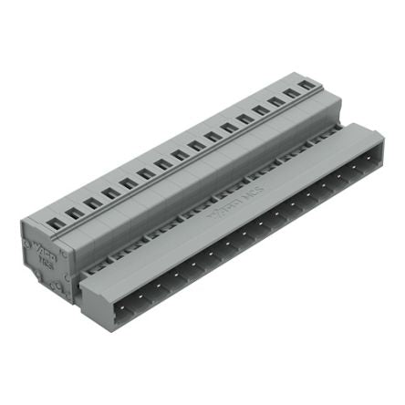 WAGO 231 Series Pluggable Connector, 16-Pole, Male, 16-Way, Snap-In, 12A [231-616]; 278-0974