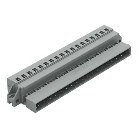 WAGO 231-618 Series Pluggable Connector, 18-Pole, Male, 18-Way, Feed Through, 15A [231-618/019-000]; 278-0982