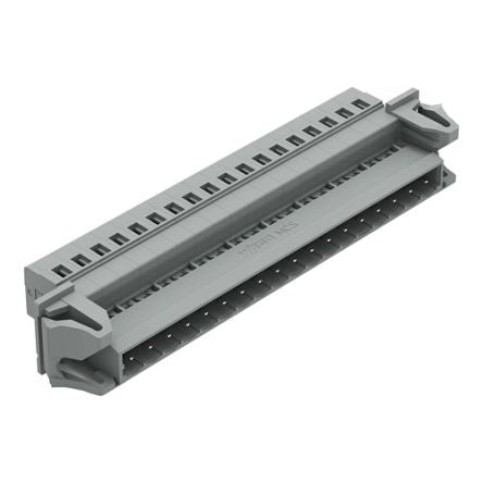 WAGO 231 Series Pluggable Connector, 18-Pole, Male, 18-Way, Snap-In, 12A [231-618/114-000]; 278-0983