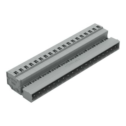 WAGO 231 Series Pluggable Connector, 19-Pole, Male, 19-Way, Snap-In, 12A [231-619]; 278-0984