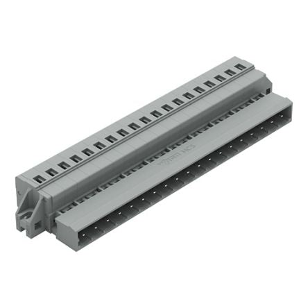 WAGO 231 Series Pluggable Connector, 19-Pole, Male, 19-Way, Feed Through, 12A [231-619/019-000]; 278-0986