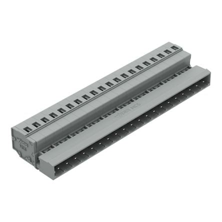 WAGO 231 Series Pluggable Connector, 20-Pole, Male, 20-Way, Snap-In, 12A [231-620/018-000]; 278-0989